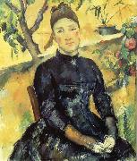 Paul Cezanne Madame Cezanne dans la serre oil painting reproduction